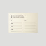 Recycled paper gift card for ethical sportswear