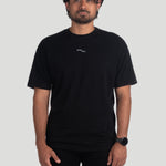 Plastic free sportswear t-shirt in black