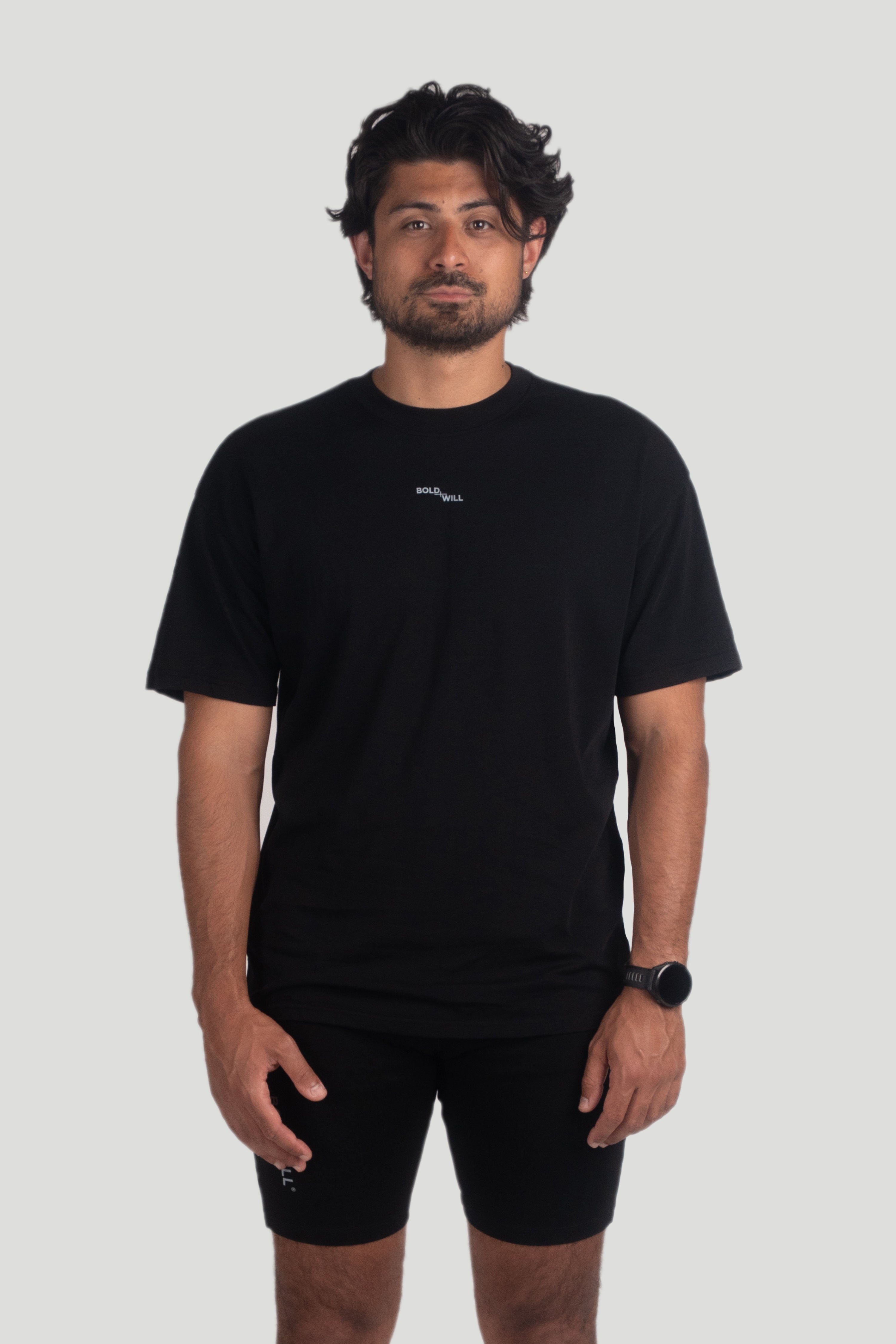 Plastic free sportswear t-shirt in black