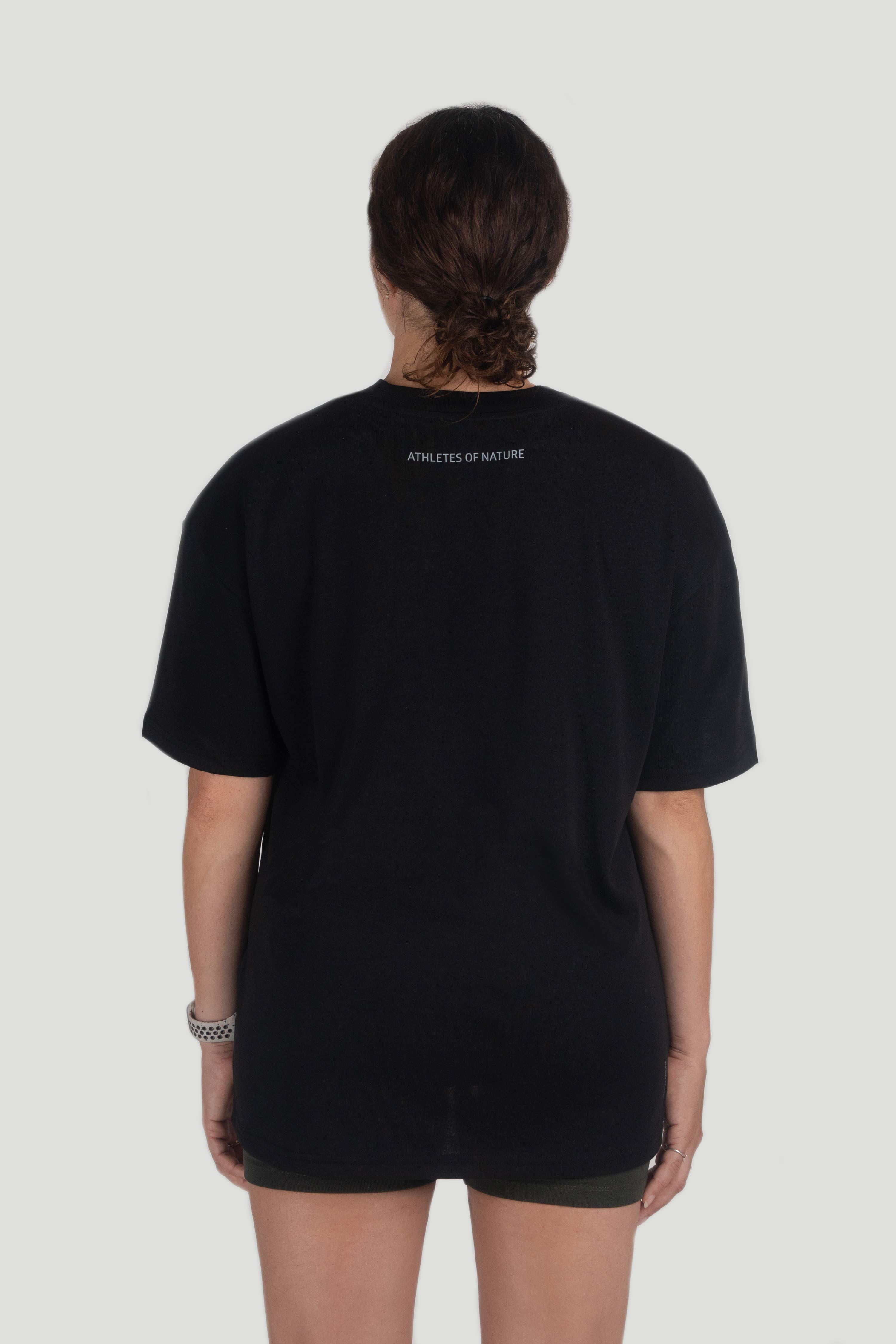 ethical activewear t-shirt in black