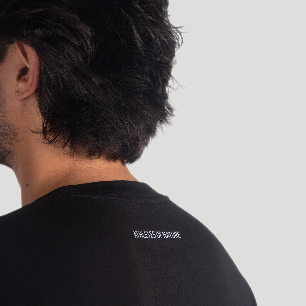 PF50.Wood] T-Shirt - Black | Men's Oversized Sports Tee – Boldwill
