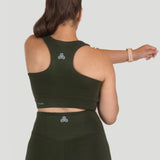 [PF96.Wood] Sports Bra - Pine Green