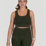 [PF96.Wood] Sports Bra - Pine Green